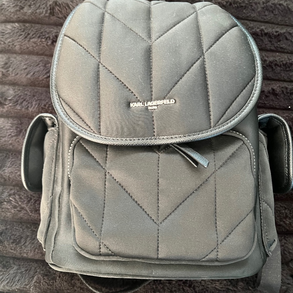 Karl Lagerfeld black backpack